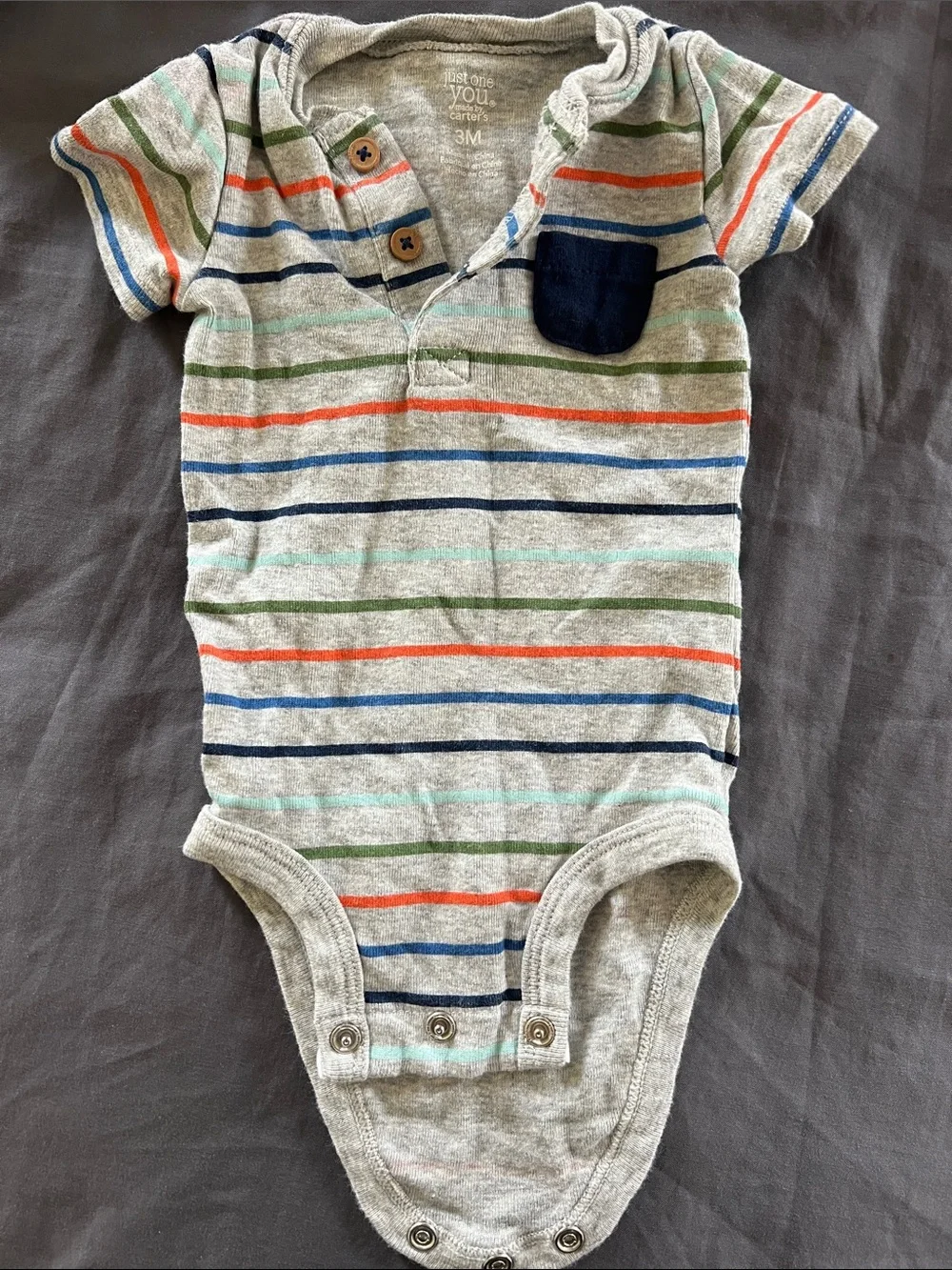 Lot of 8 baby boy short sleeve onesies size 3-6 month stripes train cars plane
